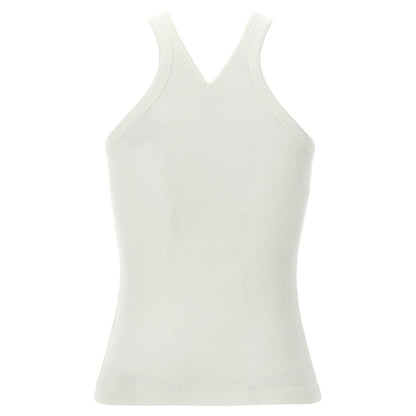 Courrèges White Cotton Tank Tops
