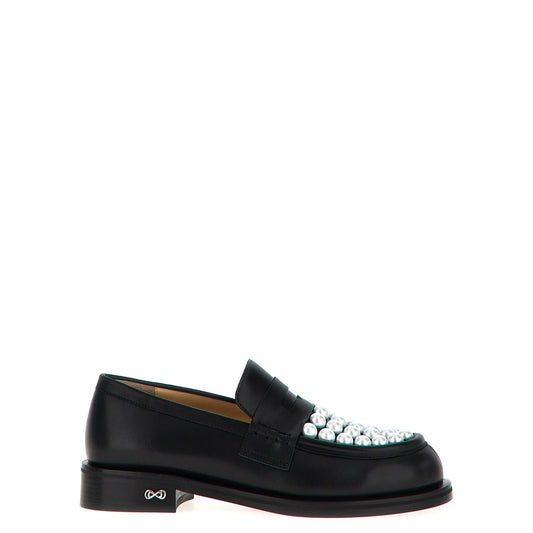 MACH & MACH Bicolor Calfskin Slip-On Loafers