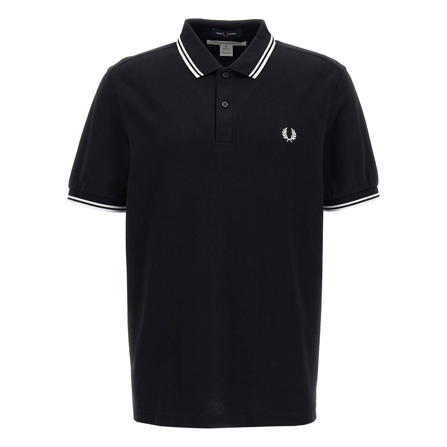 Comme Des Garçons Bicolor Cotton Polo Shirt