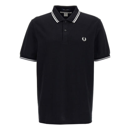 Comme Des Garçons Bicolor Cotton Polo Shirt