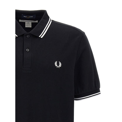 Comme Des Garçons Bicolor Cotton Polo Shirt