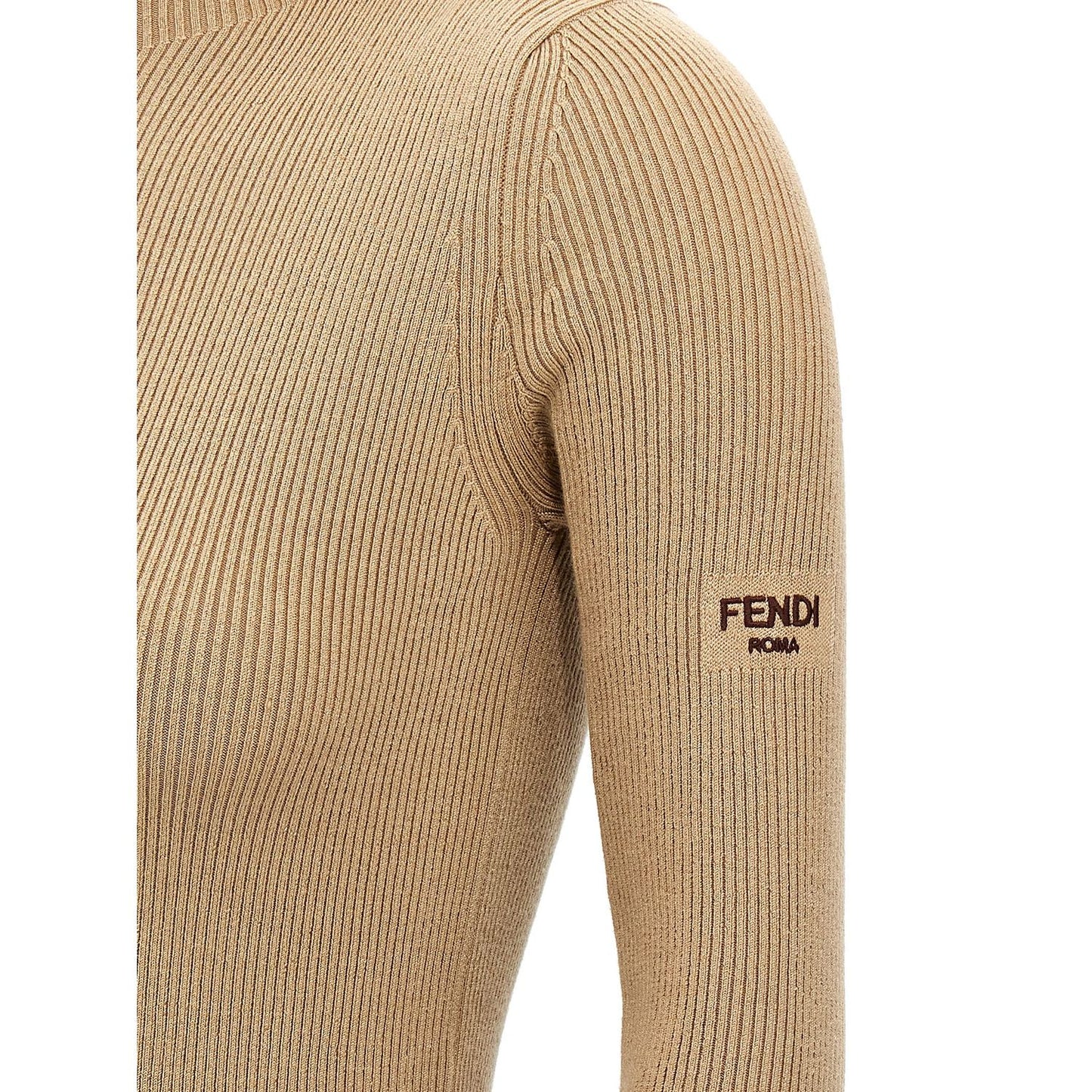 Fendi Beige Wool Short Dress