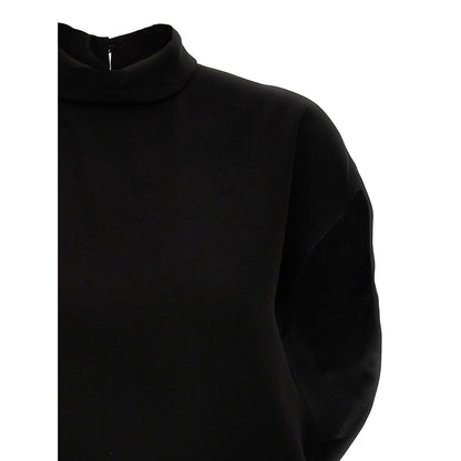 Max Mara Black Triacetate Short Dress