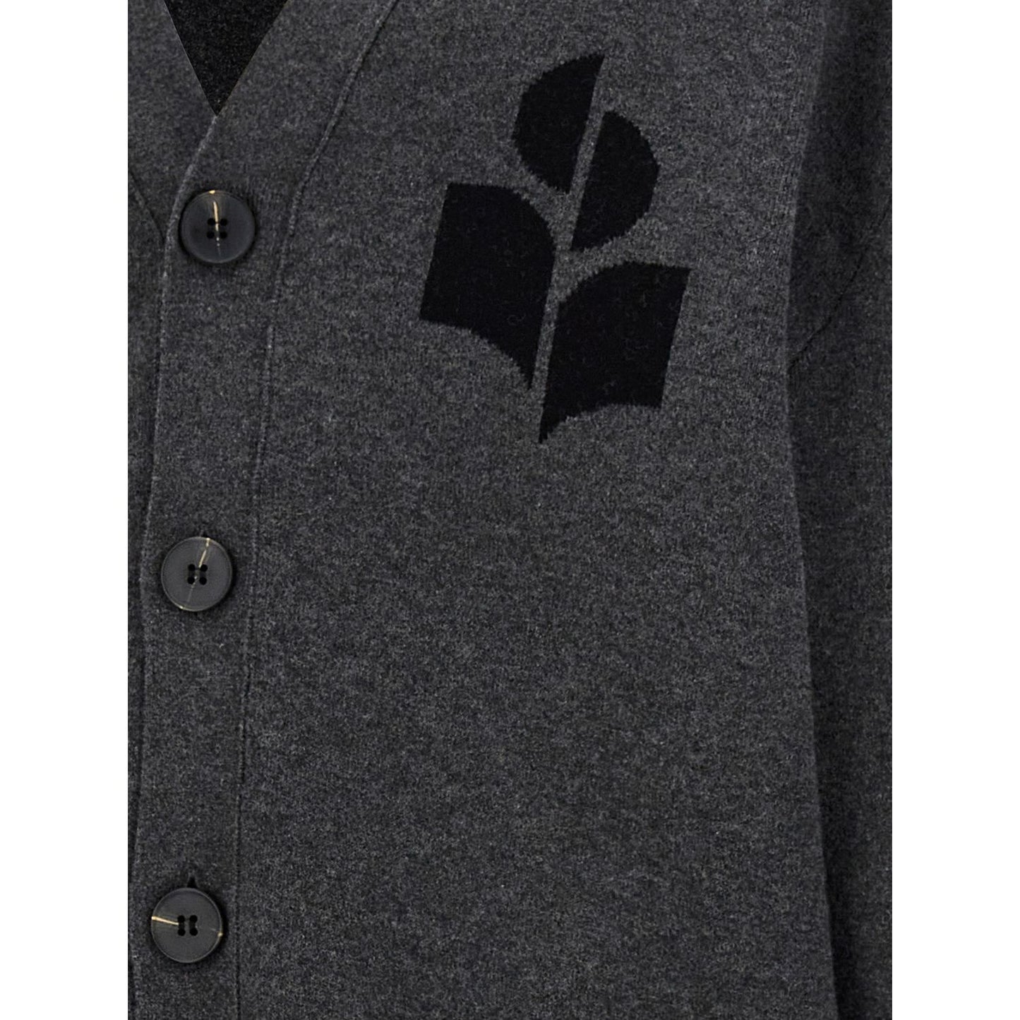 Isabel Marant Gray Cotton Cardigan