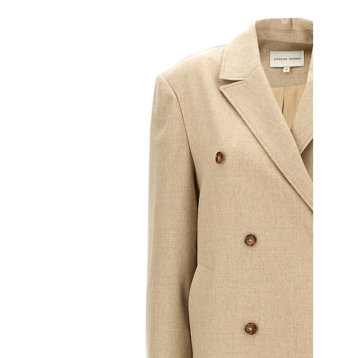 Loulou De Saison Beige Virgin Wool Coat