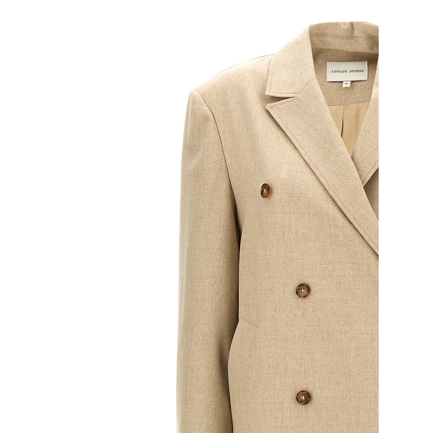 Loulou De Saison Beige Virgin Wool Coat