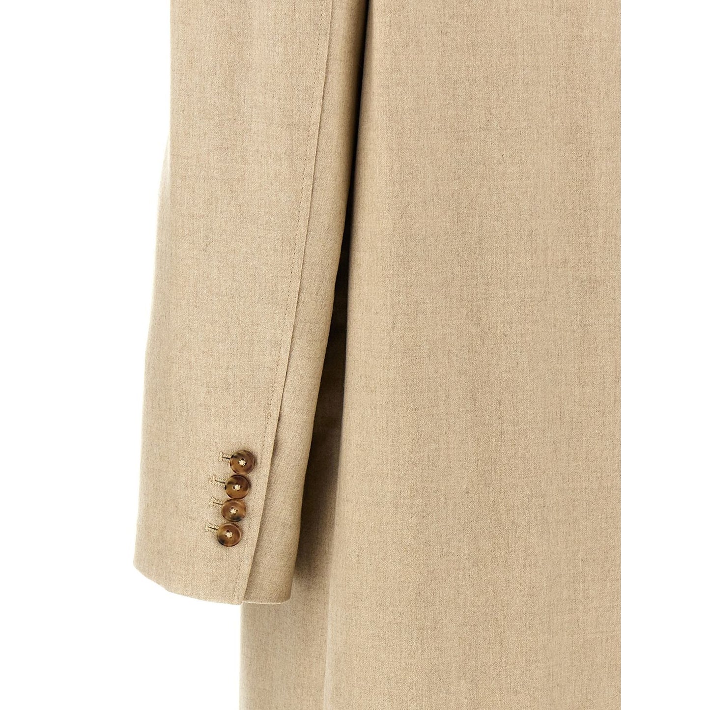 Loulou De Saison Beige Virgin Wool Coat