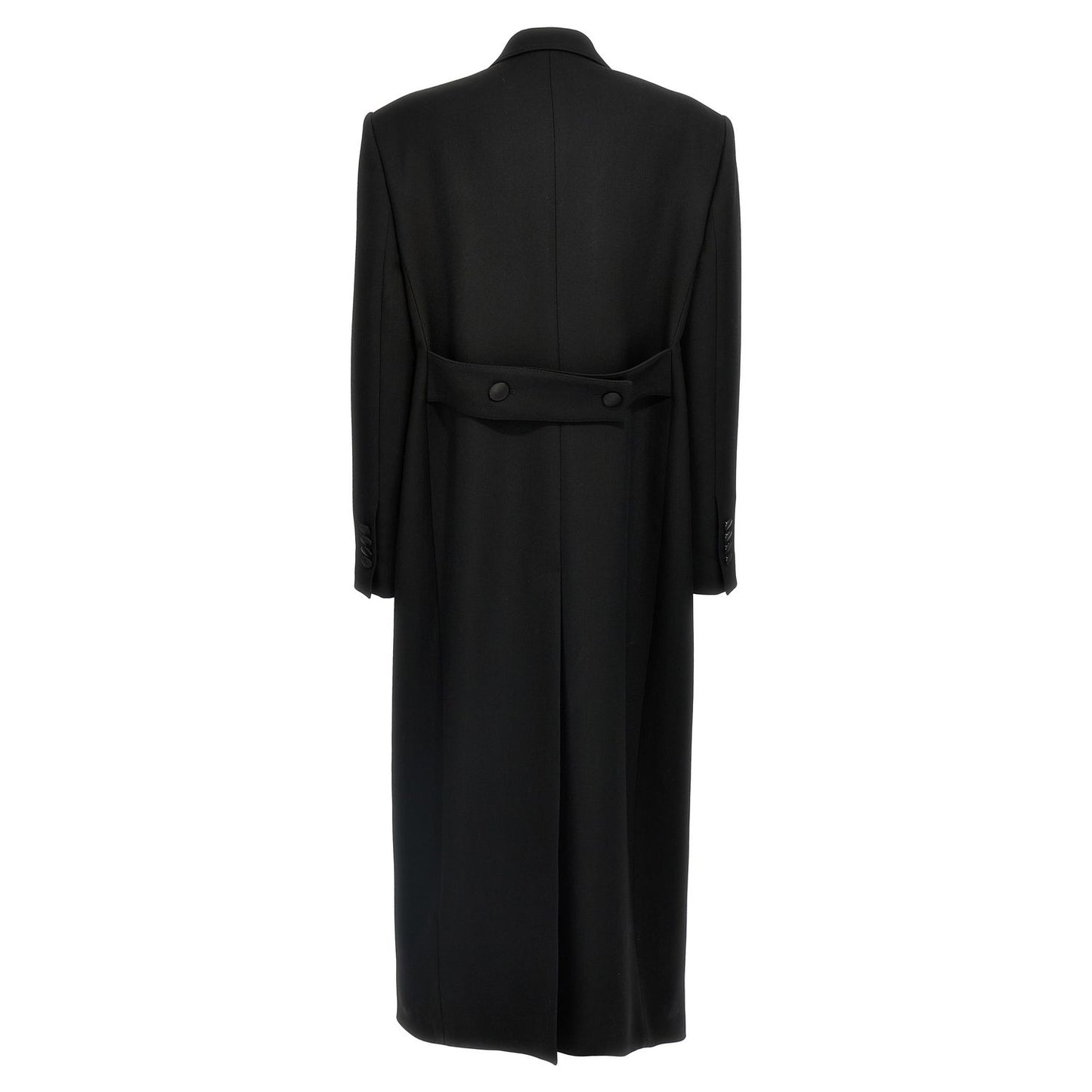 Dolce & Gabbana Black Virgin Wool Coat