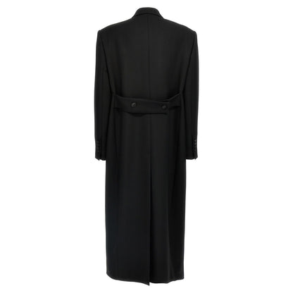 Dolce & Gabbana Black Virgin Wool Coat