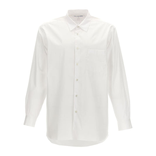 Comme Des Garçons White Cotton Blouse