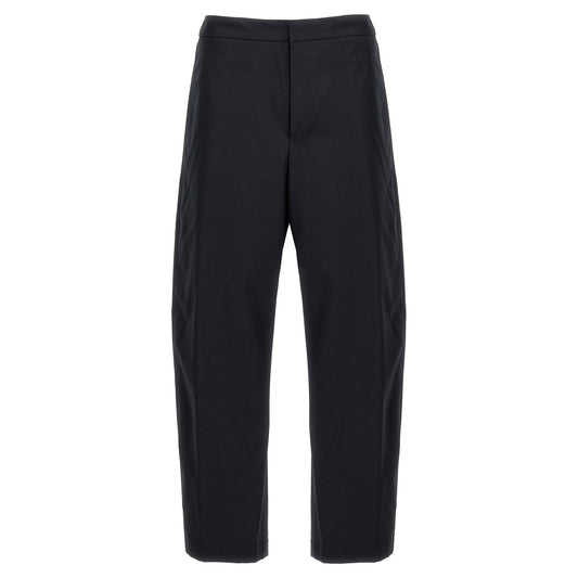 Jil Sander Blue Cotton Casual Pants