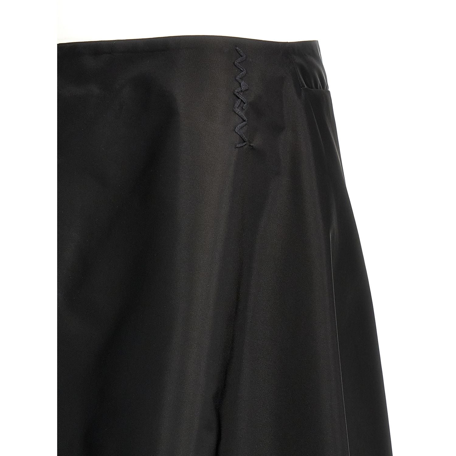 Marni Black Polyamide Midi Skirt
