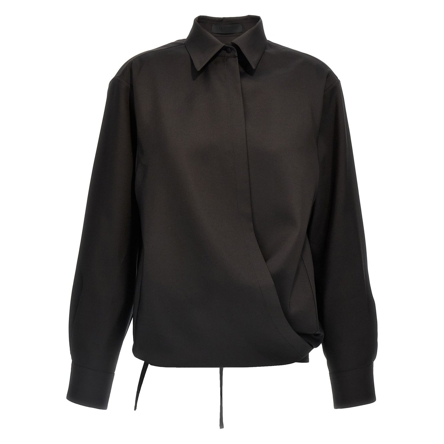 Valentino Garavani Black Wool Blouse