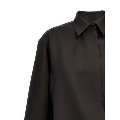 Valentino Garavani Black Wool Blouse
