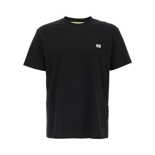 Valentino Garavani Black Cotton T-Shirt