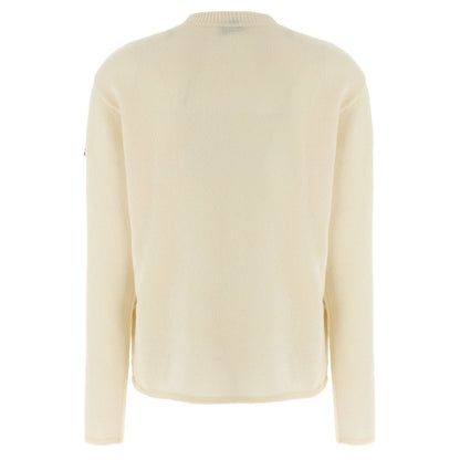 MONCLER GENIUS White Wool Cardigan