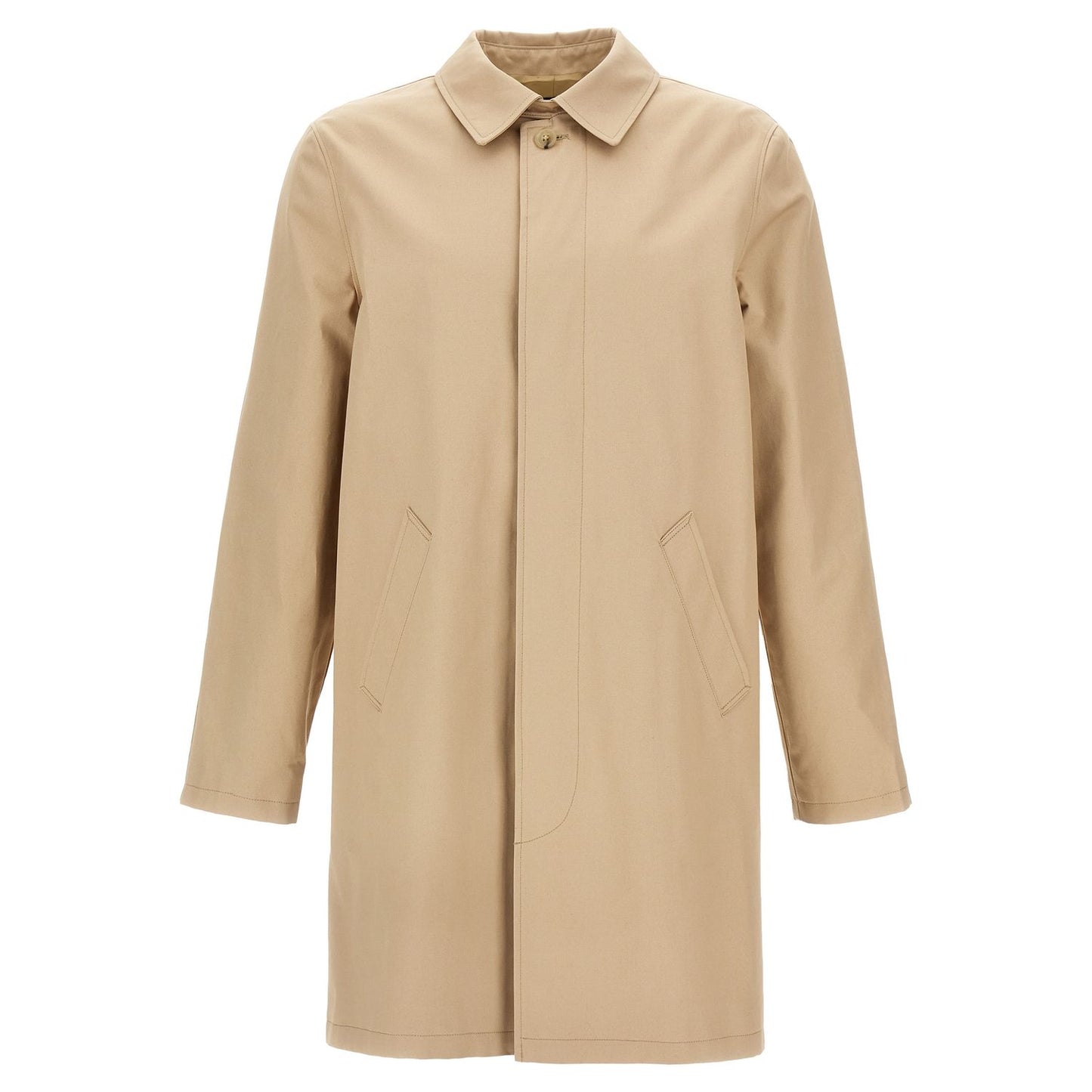 A.P.C. Beige Cotton Coat