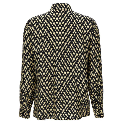 Valentino Garavani Bicolor Silk Blouse