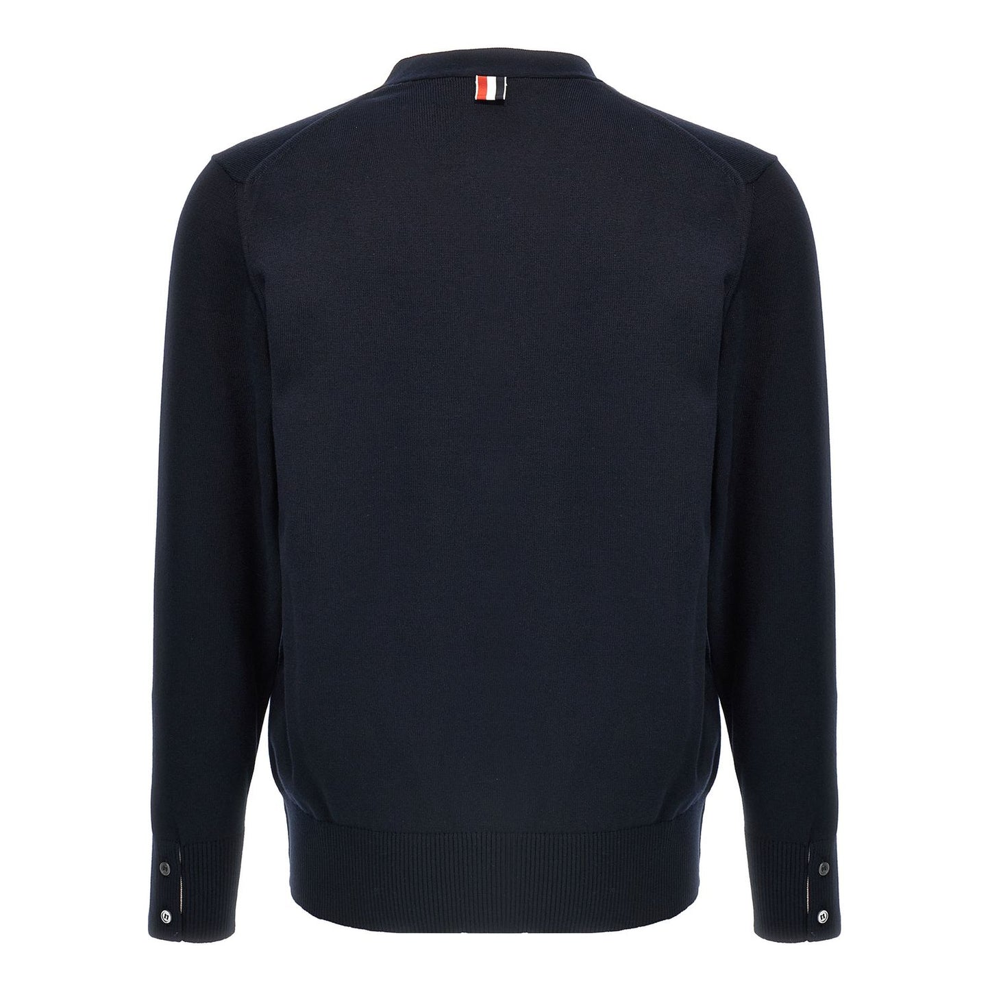 Thom Browne Blue Cotton Cardigan