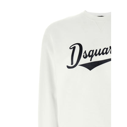 Dsquared² White Cotton Sweatshirt