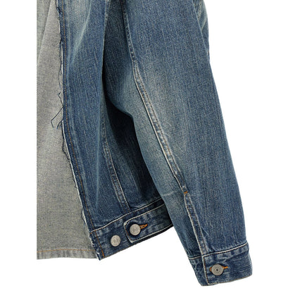MM6 Maison Margiela Blue Cotton Denim Jacket