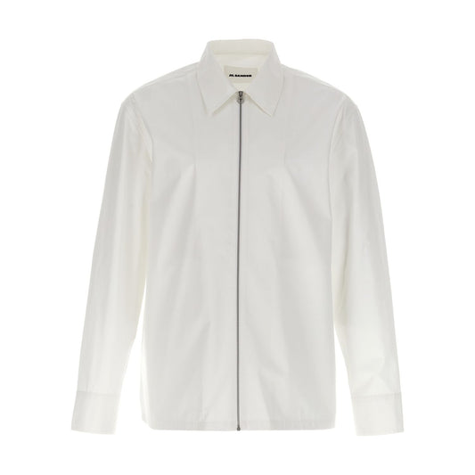 Jil Sander White Cotton Blouse