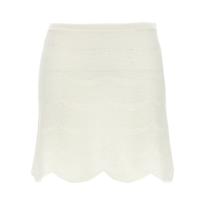 Tom Ford White Cotton Long Skirt
