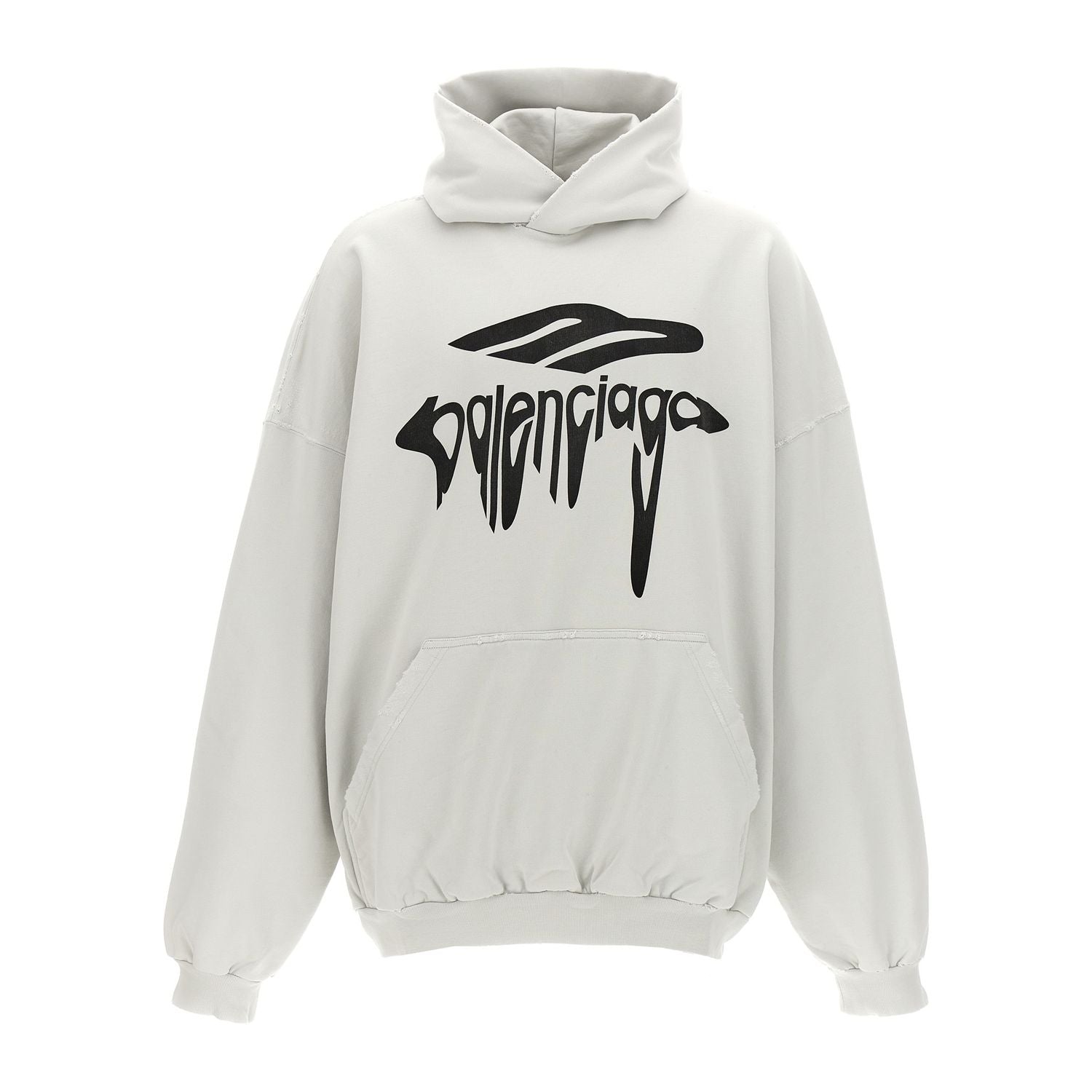 Balenciaga White Cotton Sweatshirt