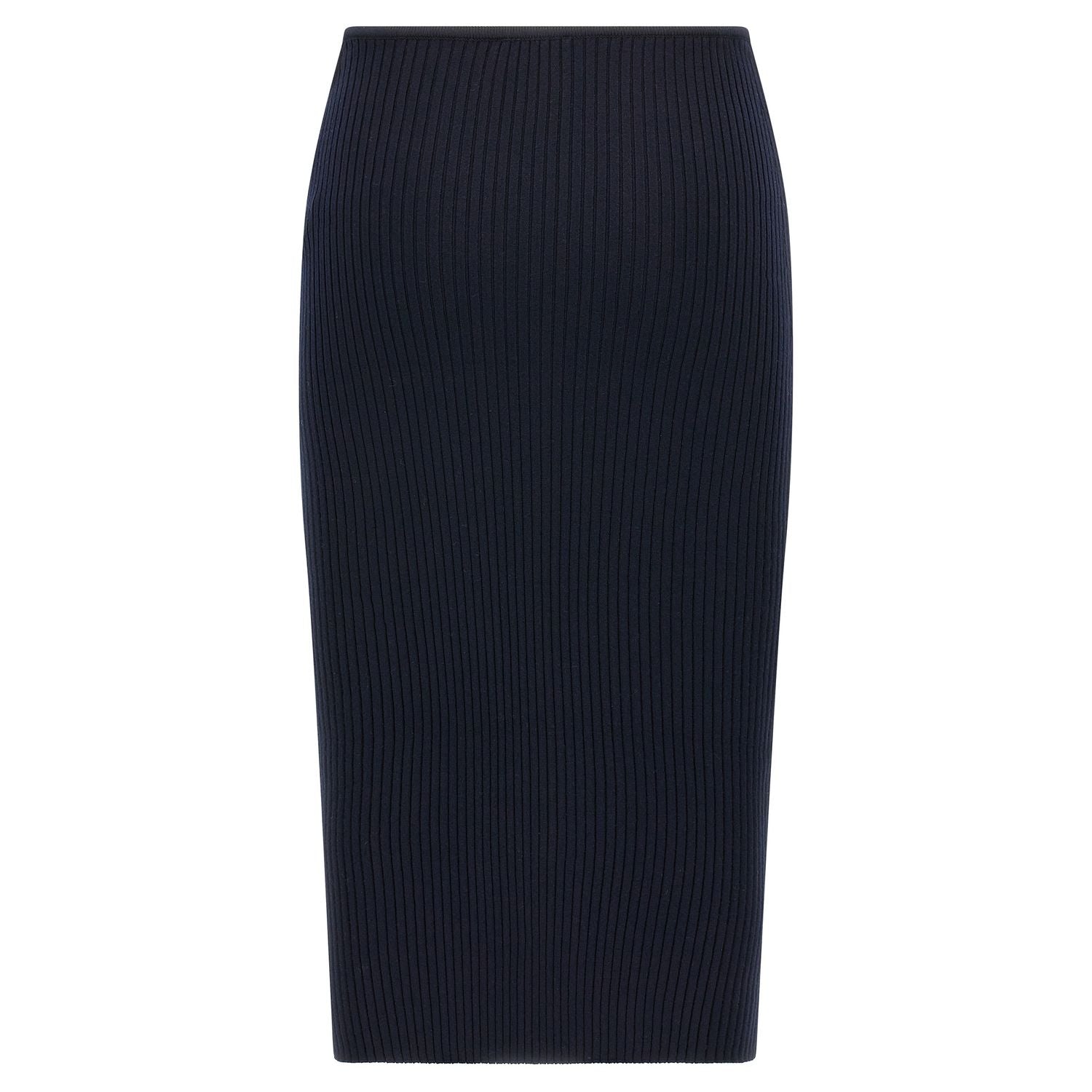 Courrèges Blue Viscose Midi Skirt