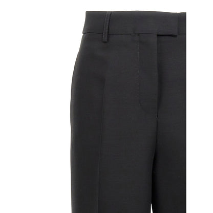 Ferragamo Black Viscose Dress Pants