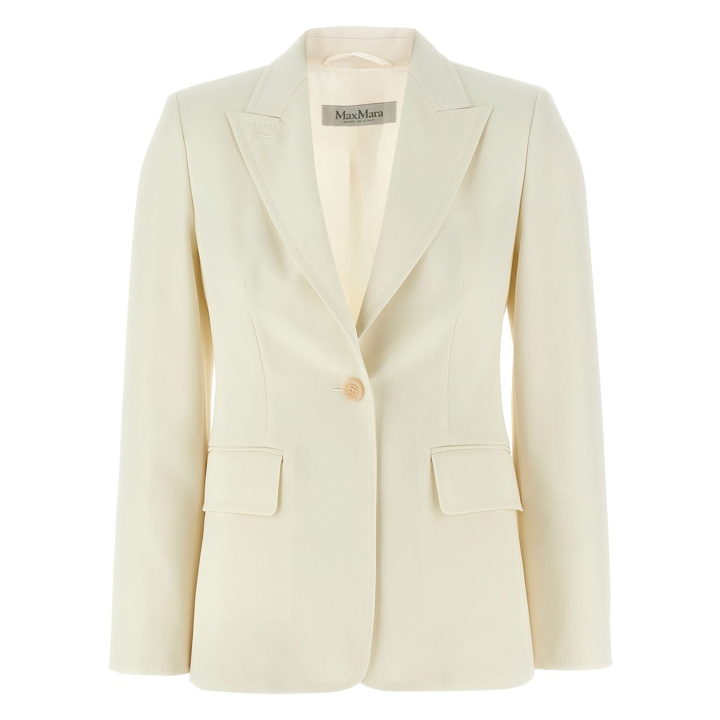 Max Mara White Virgin Wool Blazer