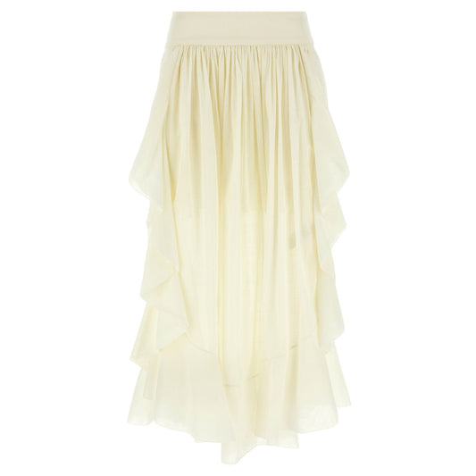 Zimmermann White Cotton Mini Skirt