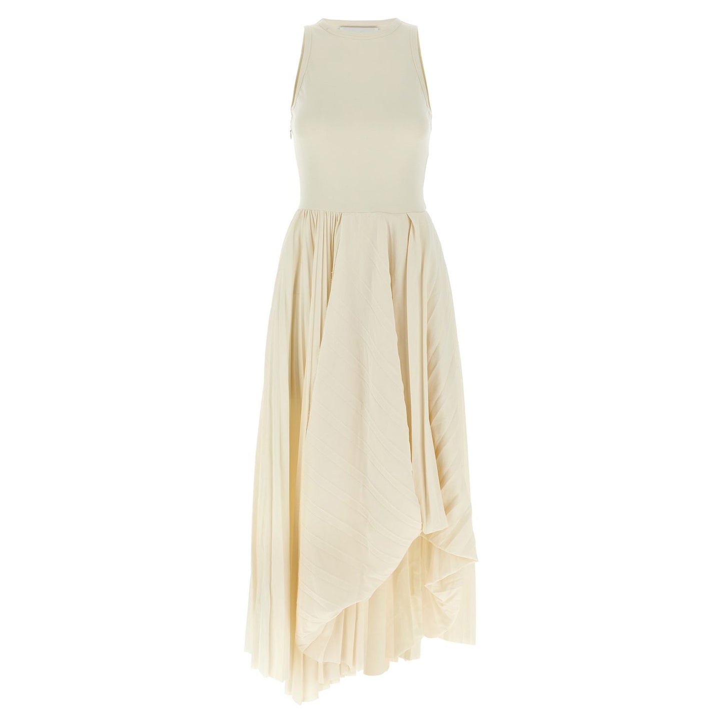 Alexander McQueen White Cotton Long Dress