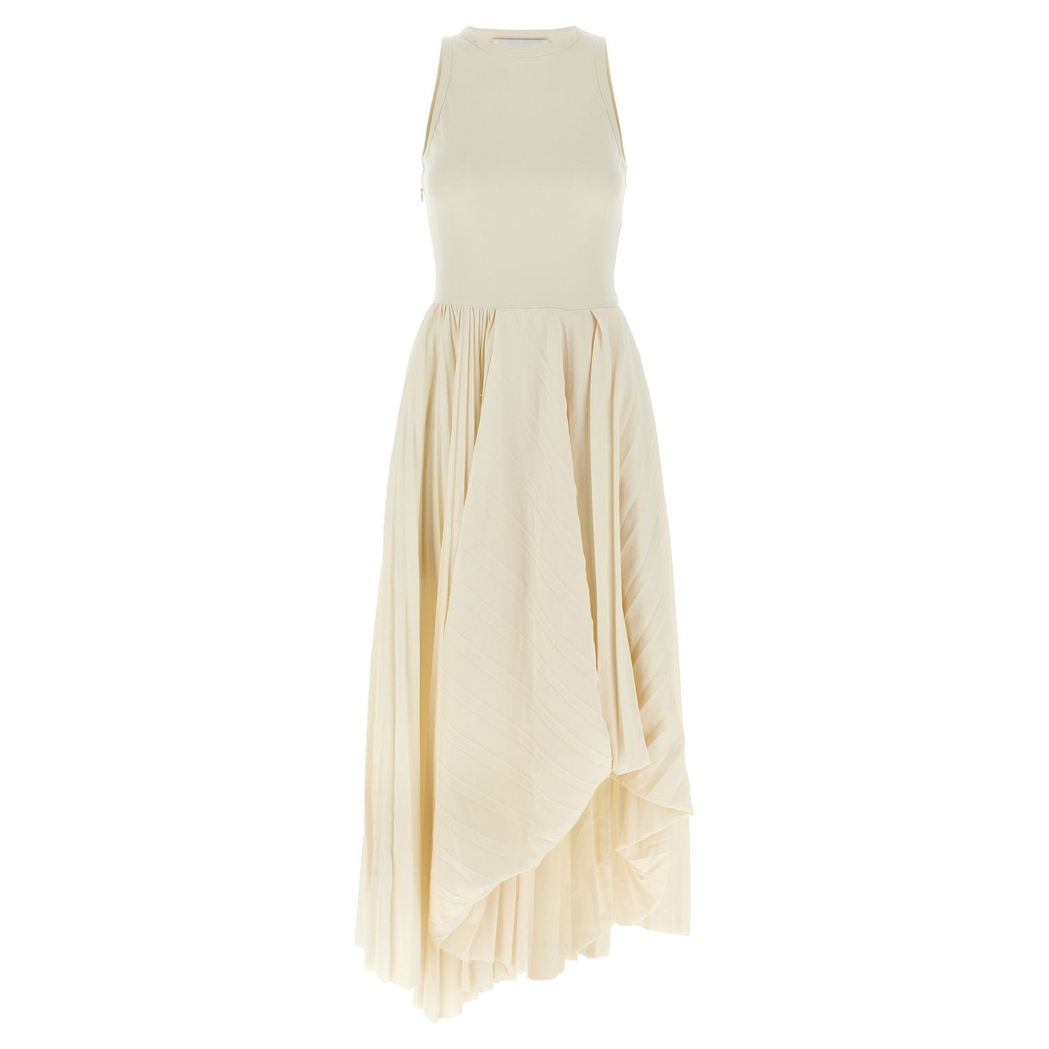 Alexander McQueen White Cotton Long Dress