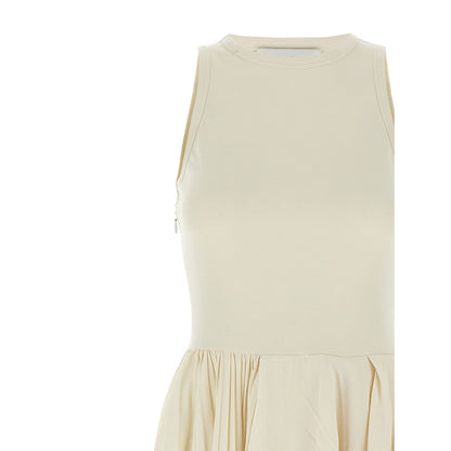 Alexander McQueen White Cotton Long Dress