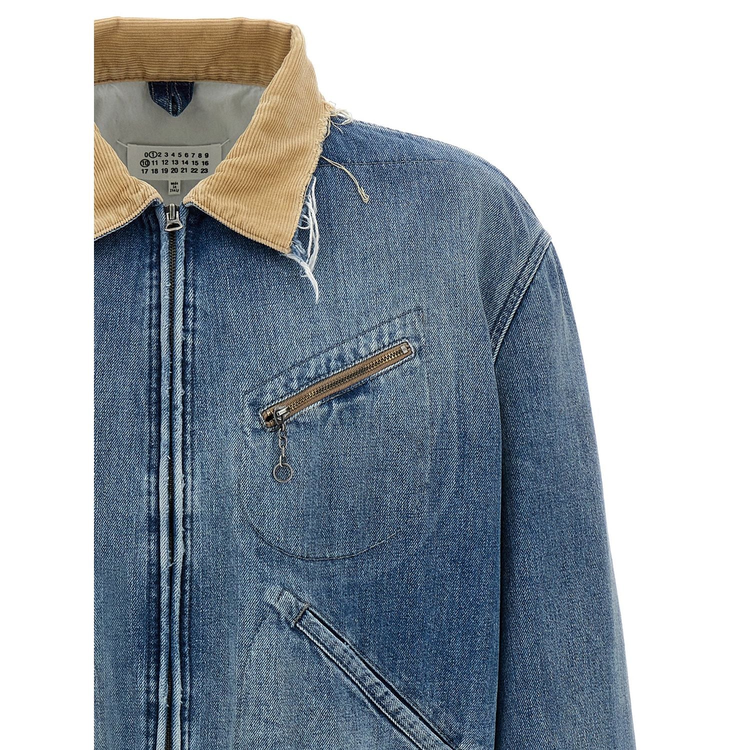 Maison Margiela Blue Cotton Denim Jacket