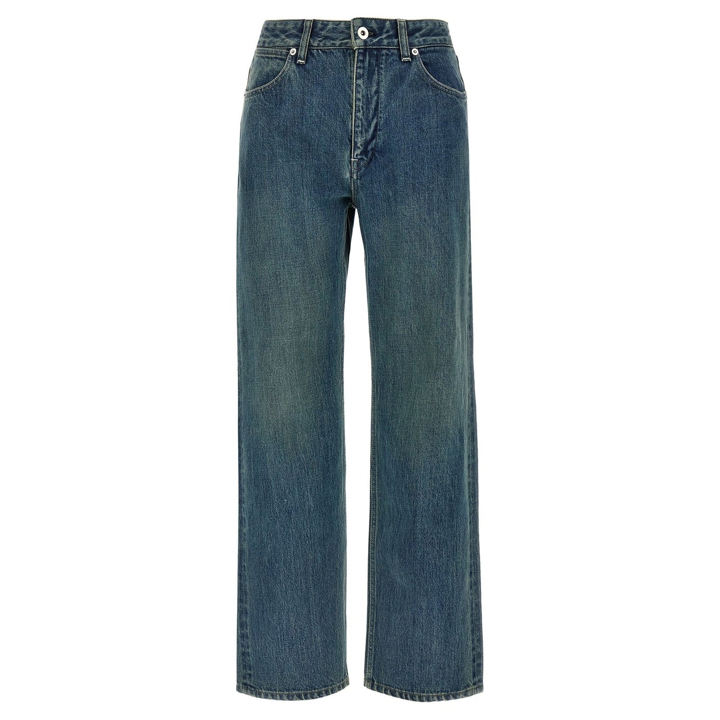Jil Sander Blue Cotton Slim Fit Jeans
