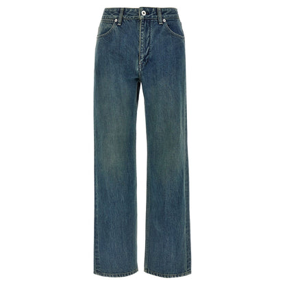 Jil Sander Blue Cotton Slim Fit Jeans