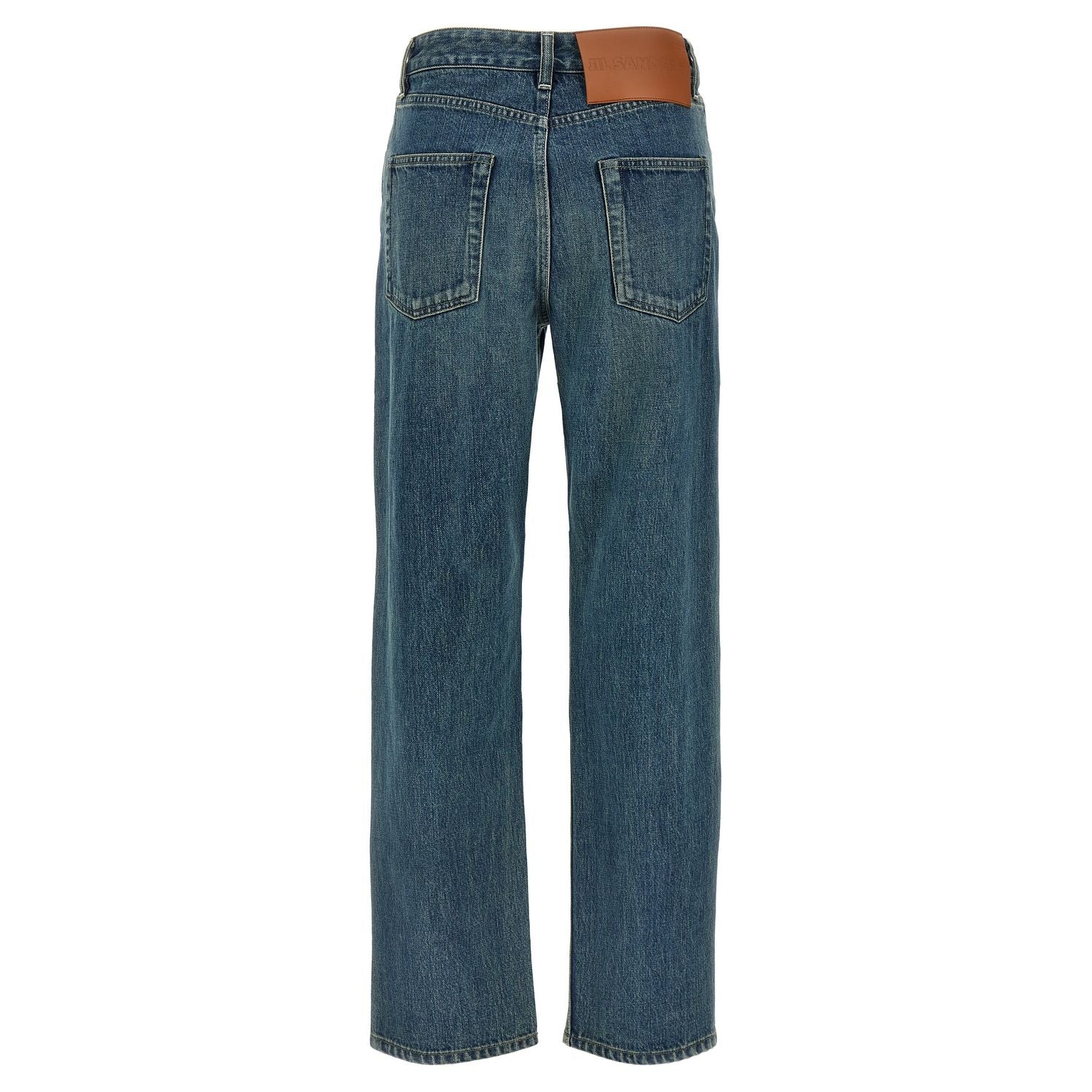 Jil Sander Blue Cotton Slim Fit Jeans