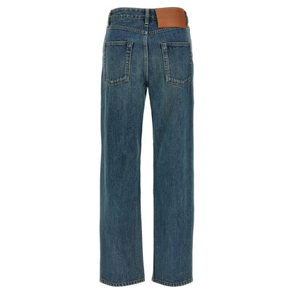 Jil Sander Blue Cotton Slim Fit Jeans