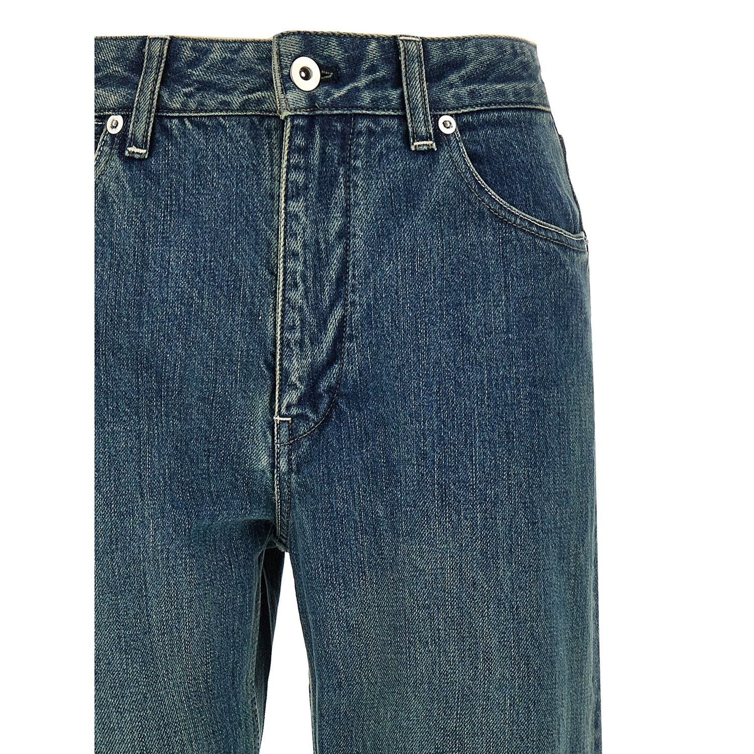 Jil Sander Blue Cotton Slim Fit Jeans