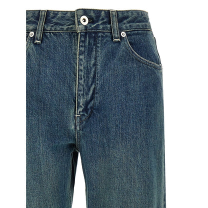 Jil Sander Blue Cotton Slim Fit Jeans