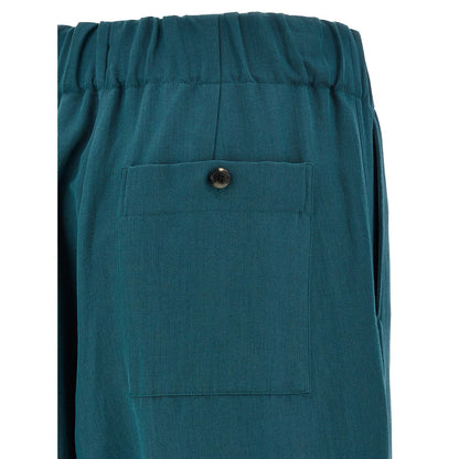 Dries Van Noten Bicolor Wool Casual Pants