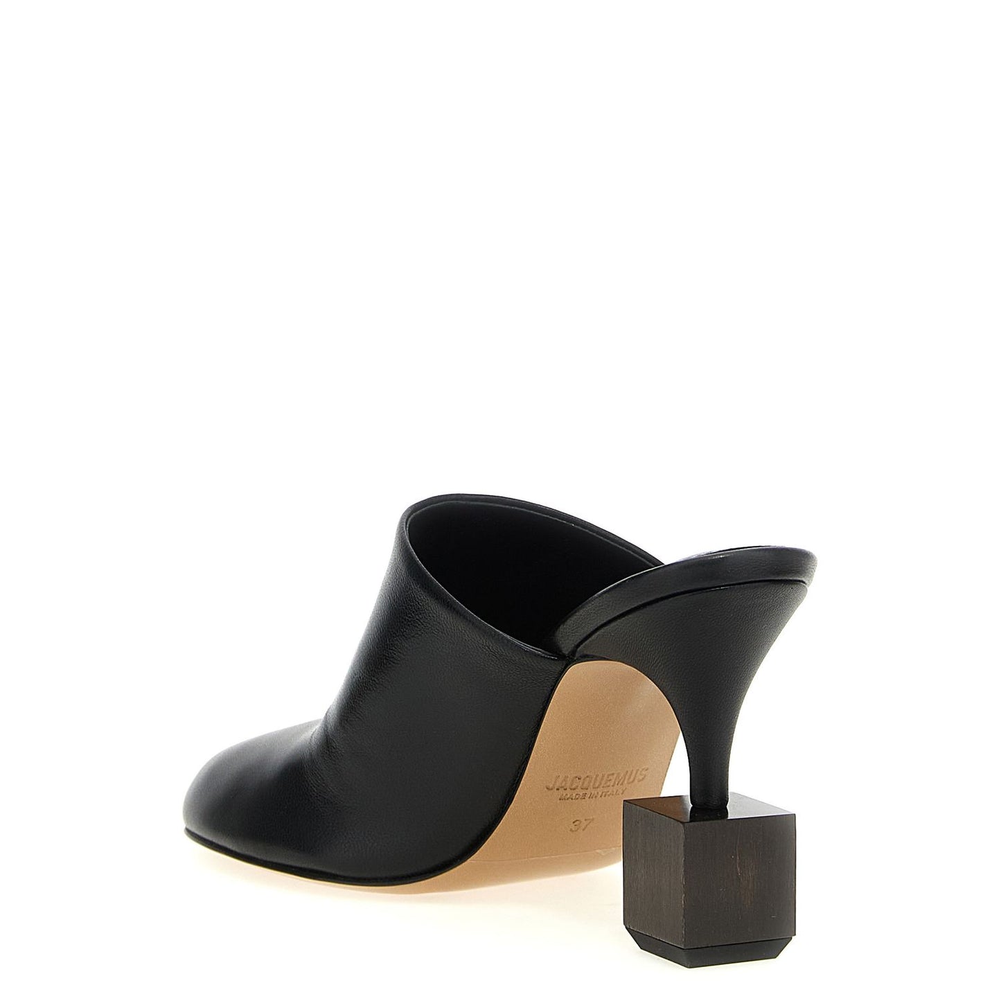 Jacquemus Black Lamb Leather High Heel Pumps