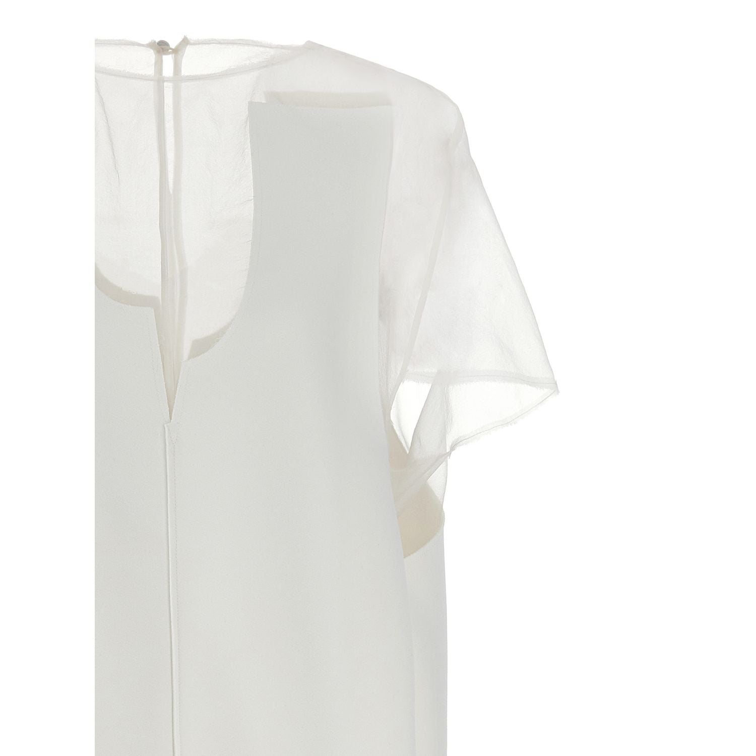 Khaite White Polyester Short Dress