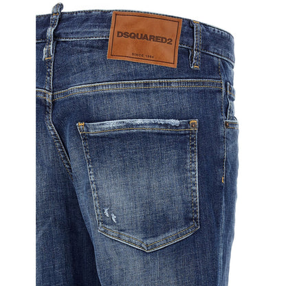 Dsquared² Blue Cotton Skinny Jeans