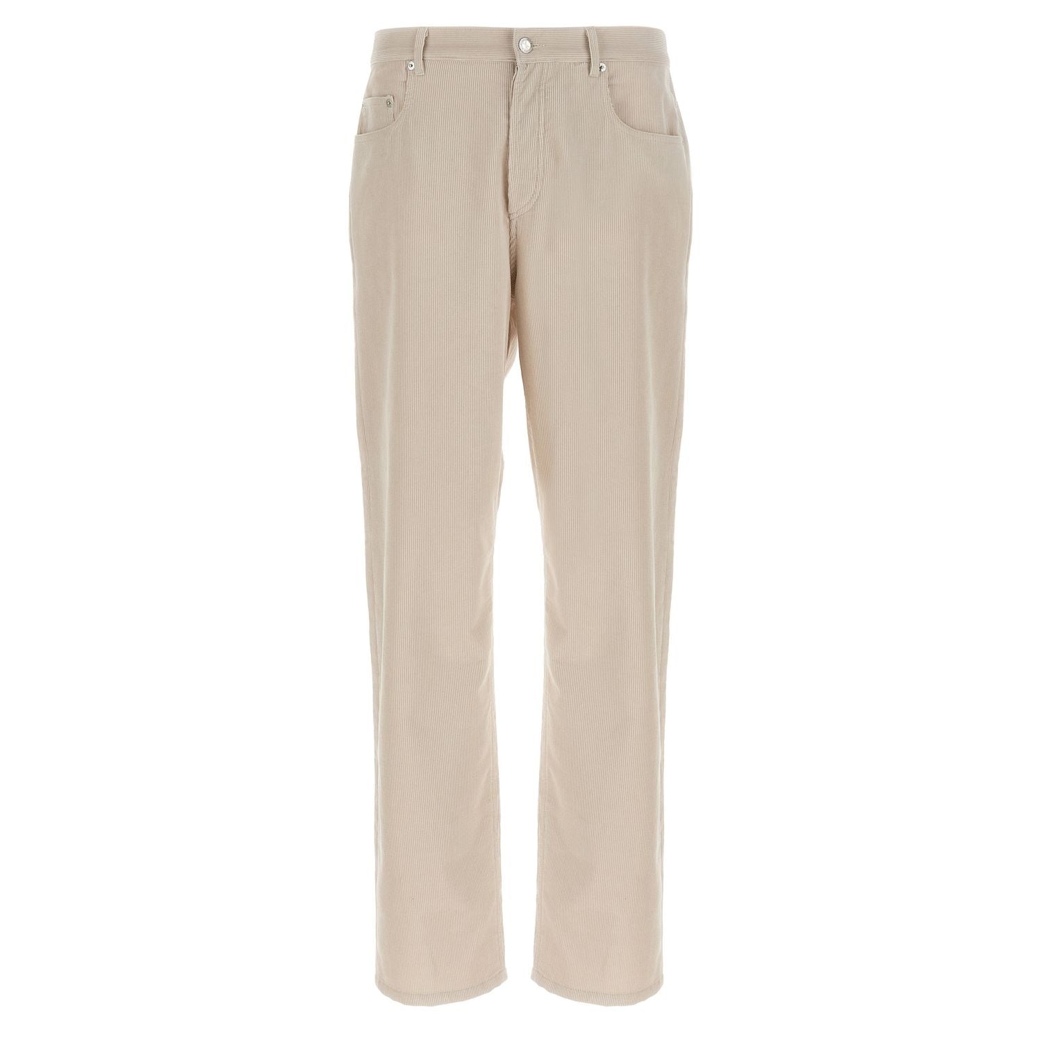 A.P.C. White Cotton Casual Pants