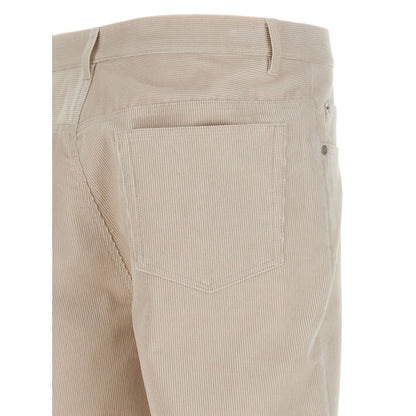 A.P.C. White Cotton Casual Pants
