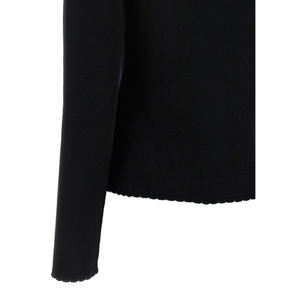 Moschino Black Virgin Wool Cardigan