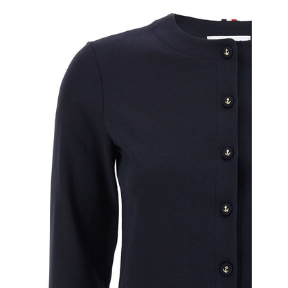 Thom Browne Blue Viscose Cardigan